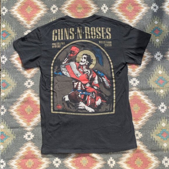-S- GUNS N ROSES Concert T-Shirt | Philadelphia Rocky Collector Band Merchandise - Picture 3 of 4